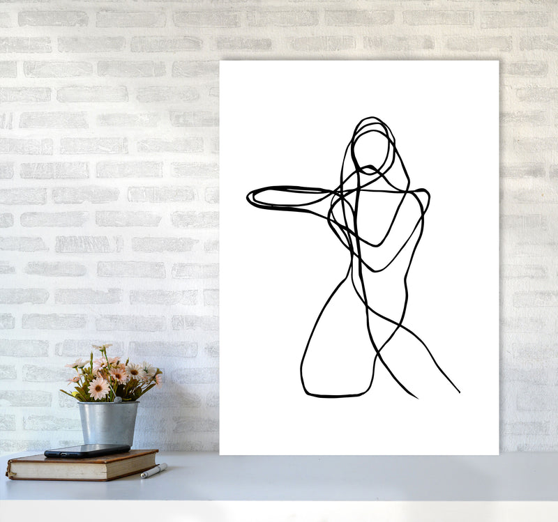 Tangled Lines Female4 By Planeta444 A1 Black Frame