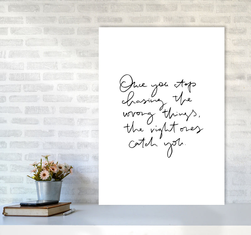 Once You Stop Chasing By Planeta444 A1 Black Frame