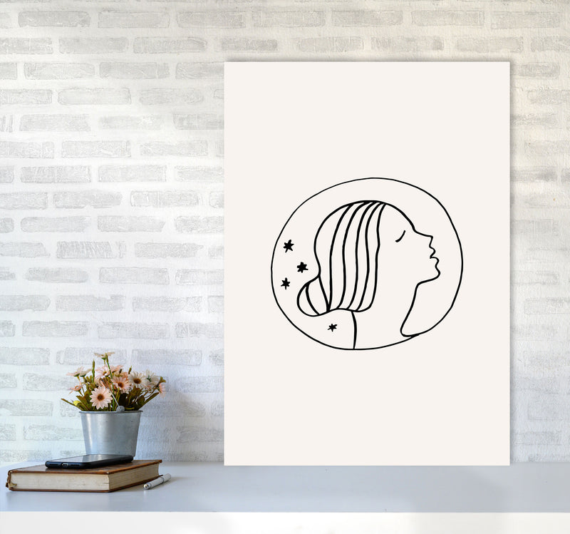 Delicate Face Circle By Planeta444 A1 Black Frame