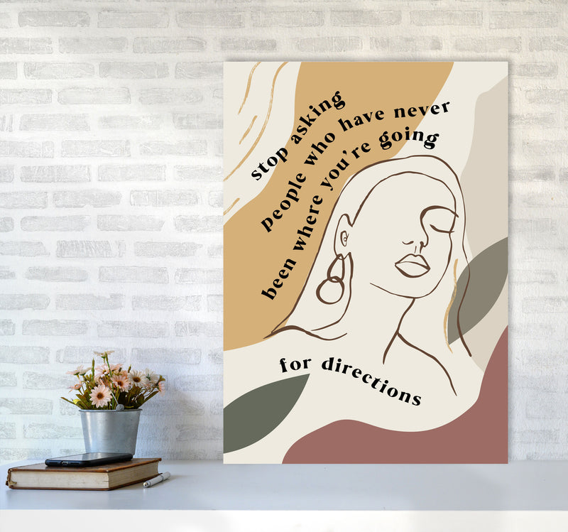 Stop Asking People By Planeta444 A1 Black Frame