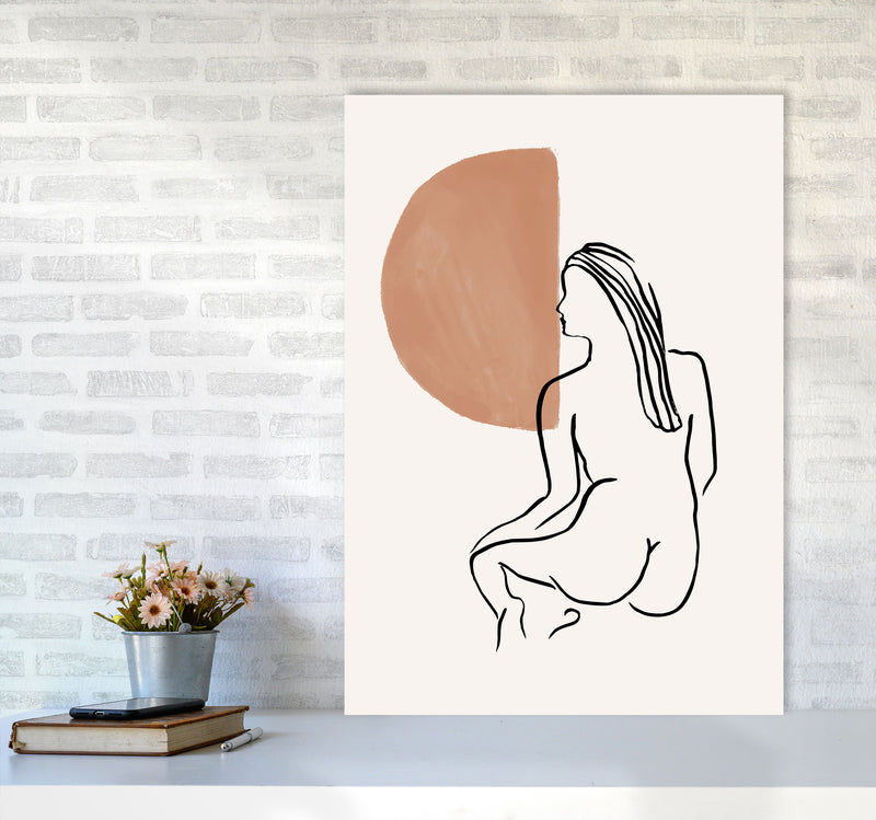 Line Nudes Back2 By Planeta444 A1 Black Frame
