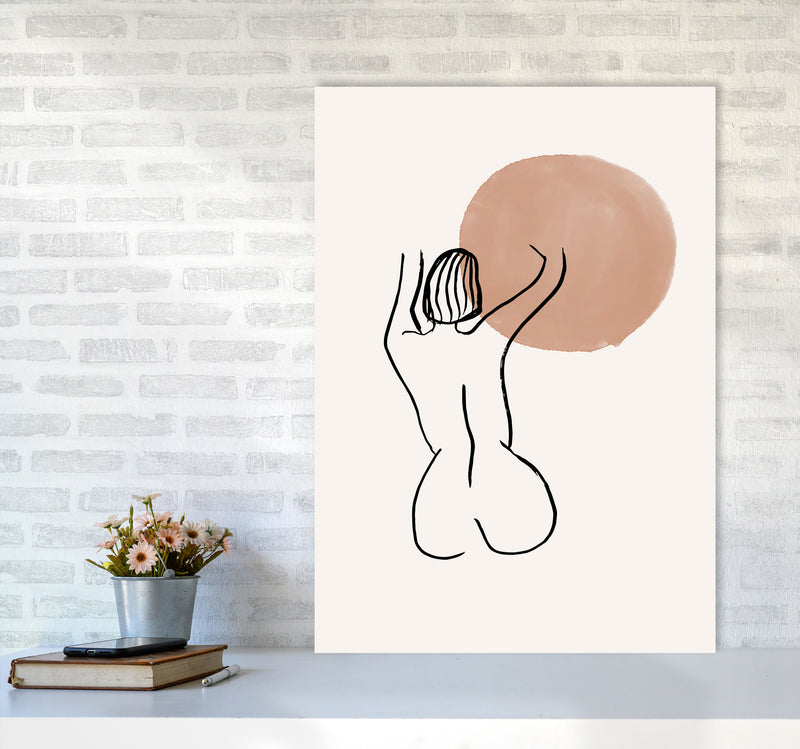 Line Nudes Back1 By Planeta444 A1 Black Frame