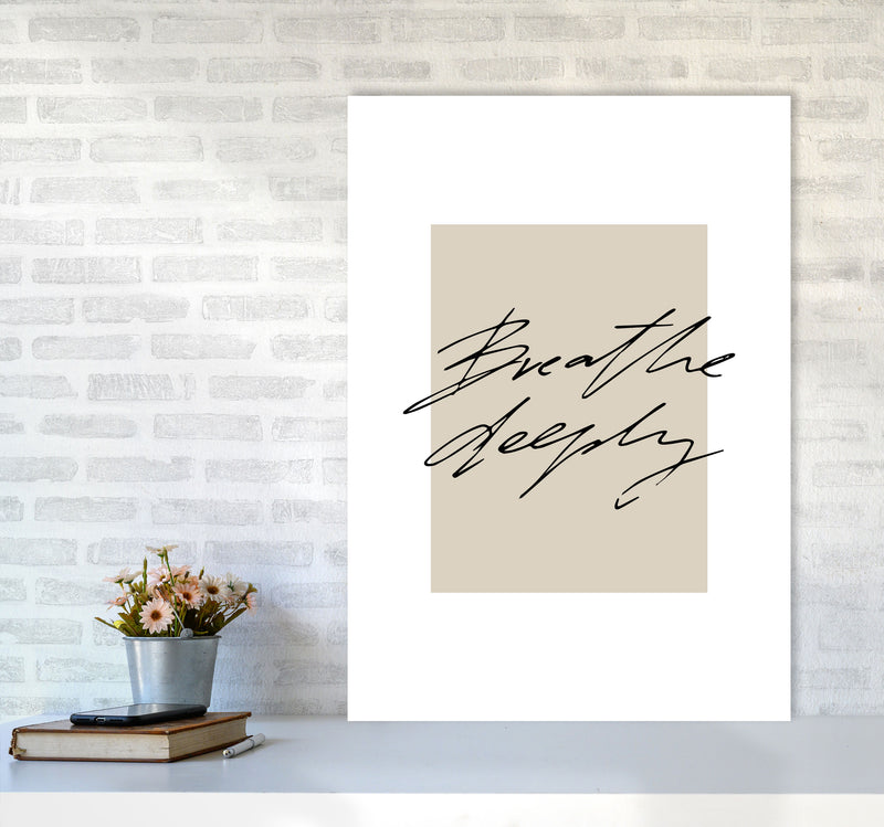 Breathe Deeply By Planeta444 A1 Black Frame