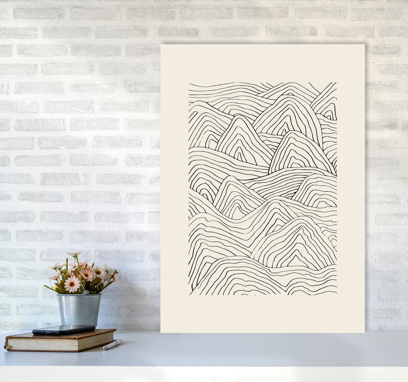 Organic Dunes By Planeta444 A1 Black Frame