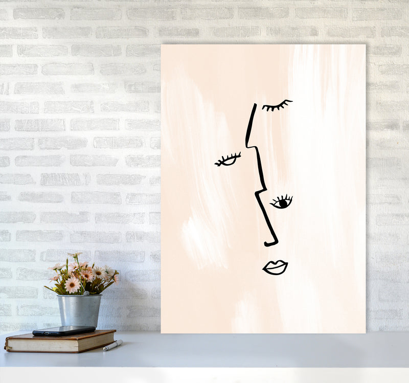 Printed Picasso Minimal Profiles2 By Planeta444 A1 Black Frame