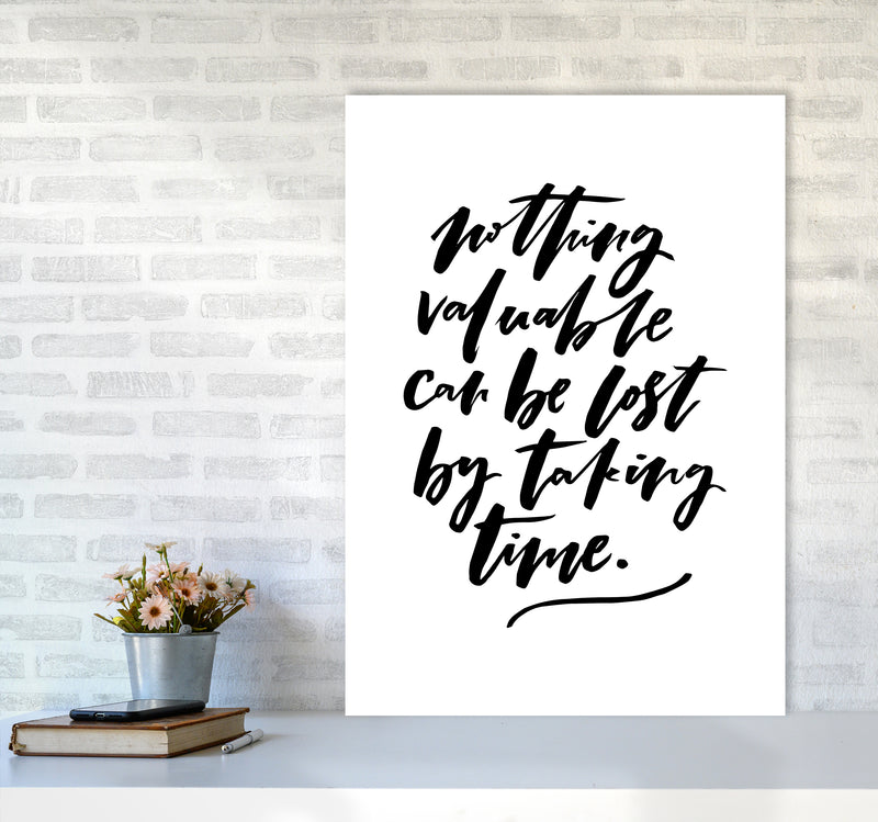 Nothing Valuable Can Be Lost By Planeta444 A1 Black Frame