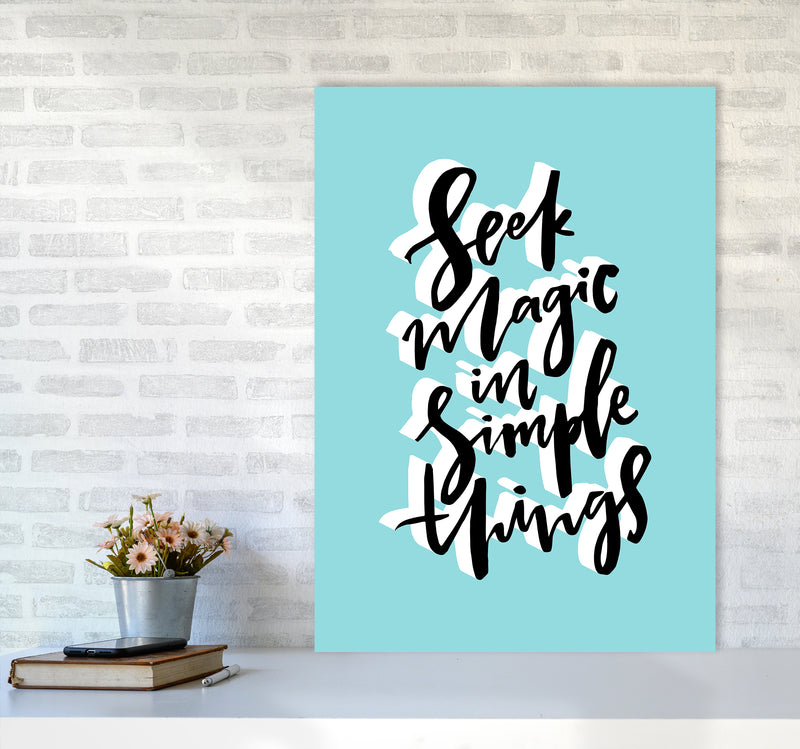 Seek Magic In Simple Things By Planeta444 A1 Black Frame