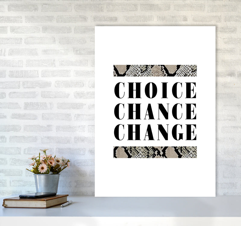 Choice Chance Change Snake By Planeta444 A1 Black Frame