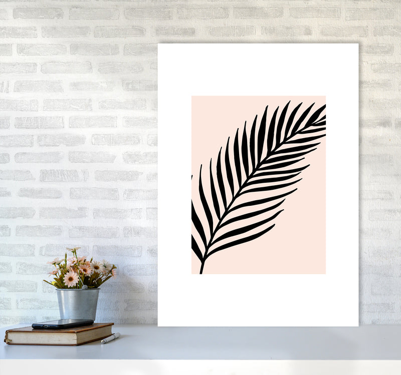 Palm Rose Rectangle 2 By Planeta444 A1 Black Frame