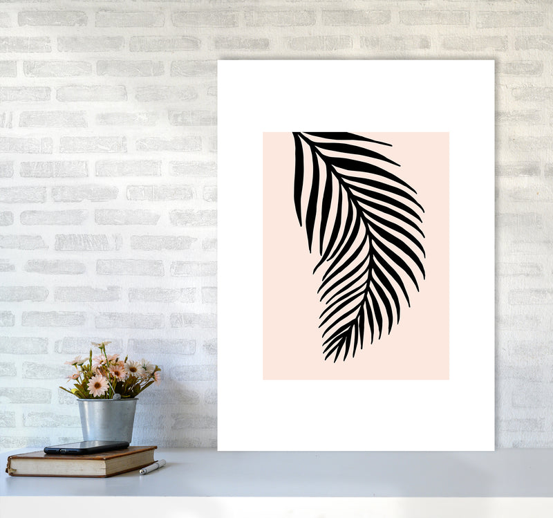 Palm Rose Rectangle 1 By Planeta444 A1 Black Frame