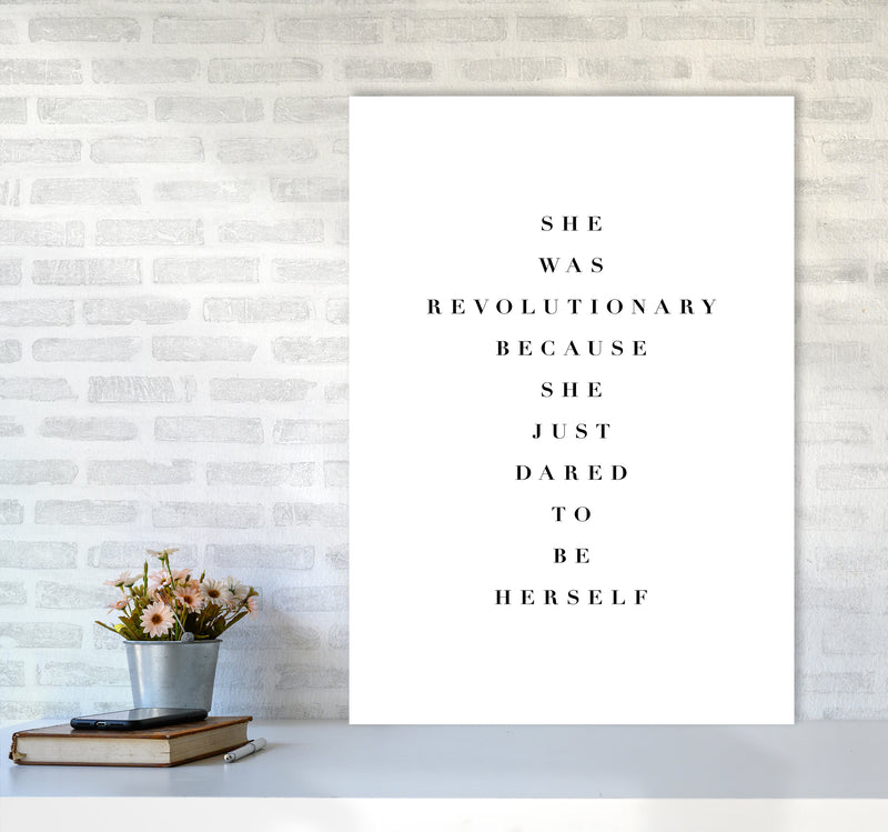 She Was Revolutionary By Planeta444 A1 Black Frame