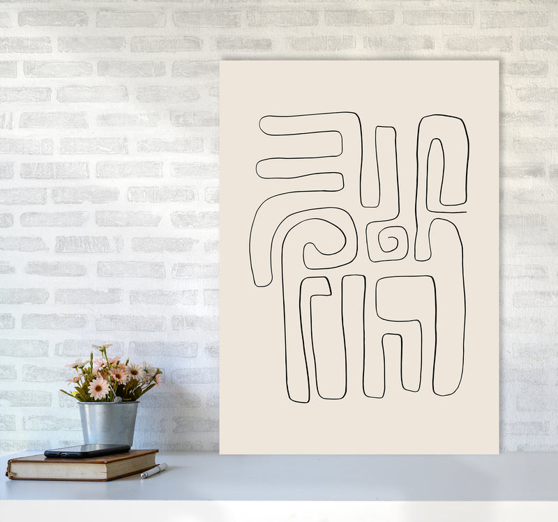 Abstract Line Doodles2 By Planeta444 A1 Black Frame