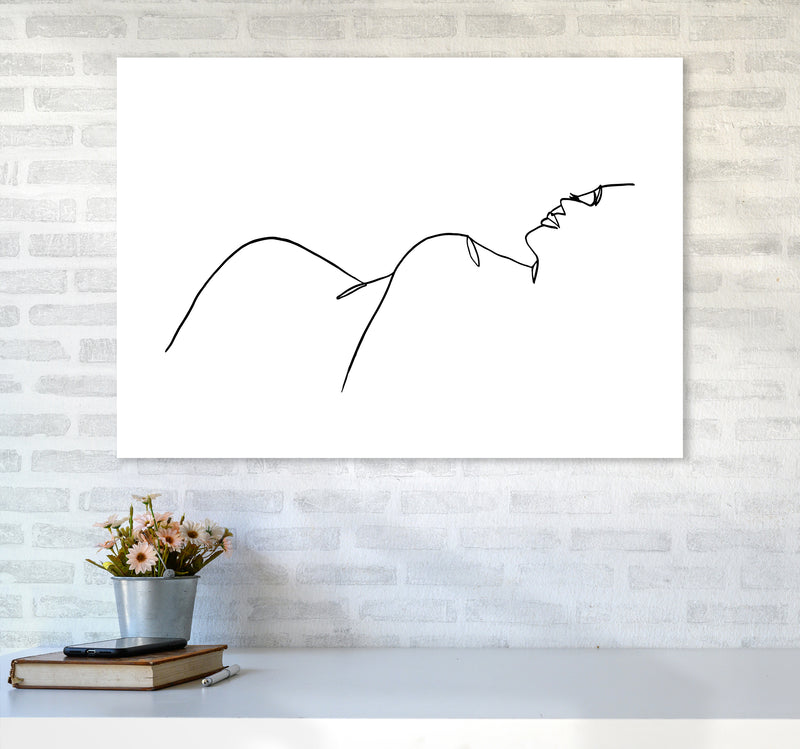 Female Lying One Side By Planeta444 A1 Black Frame