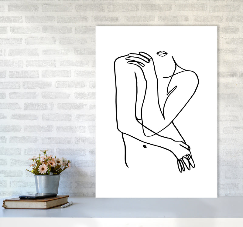 Hiding Front Pose By Planeta444 A1 Black Frame
