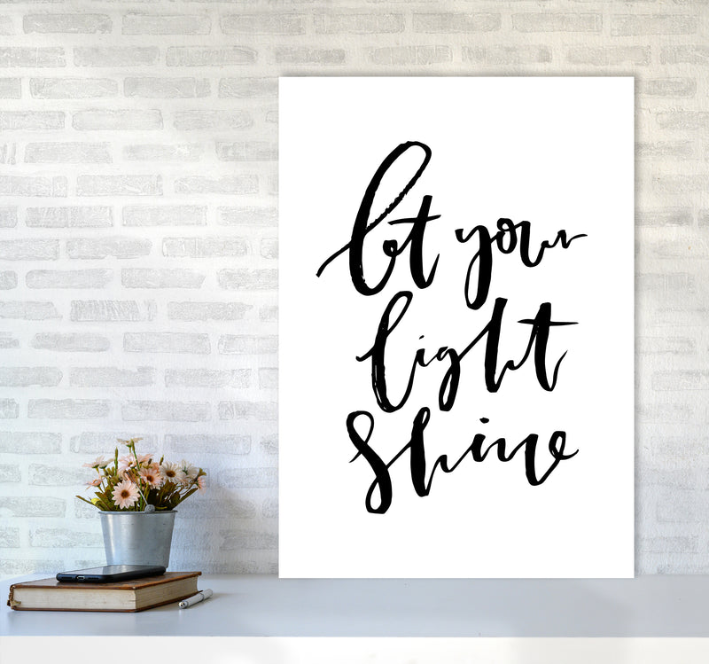 Let Your Light Shine By Planeta444 A1 Black Frame