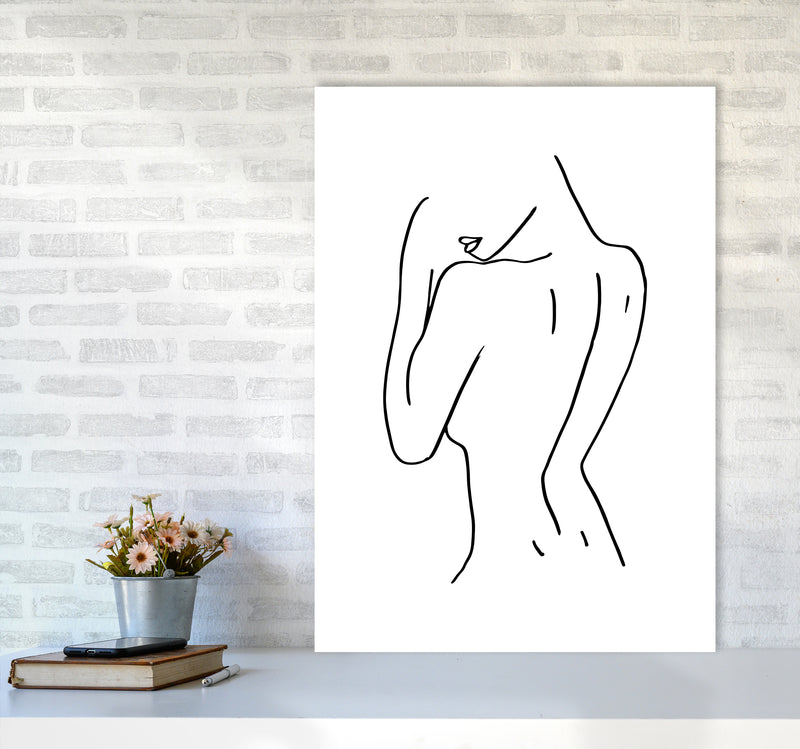 Female Back Pose By Planeta444 A1 Black Frame