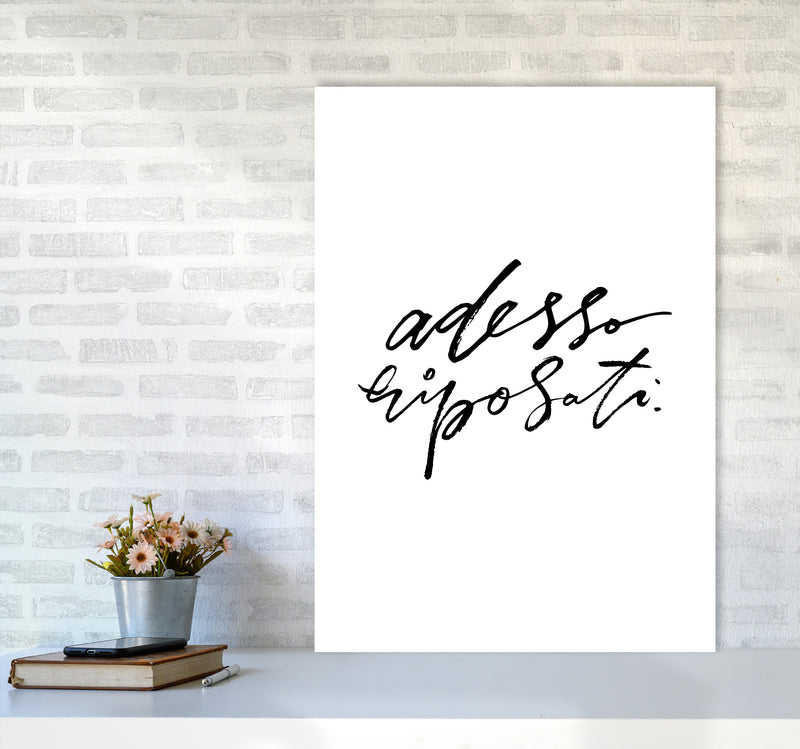 Adesso Riposati By Planeta444 A1 Black Frame
