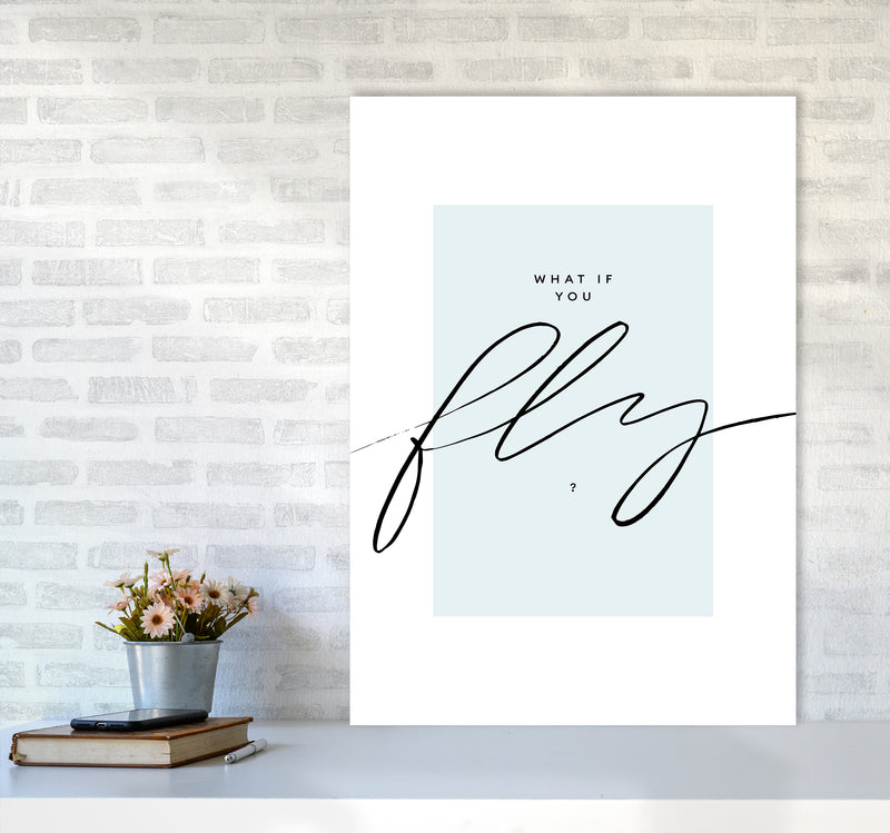 What If You Fly By Planeta444 A1 Black Frame