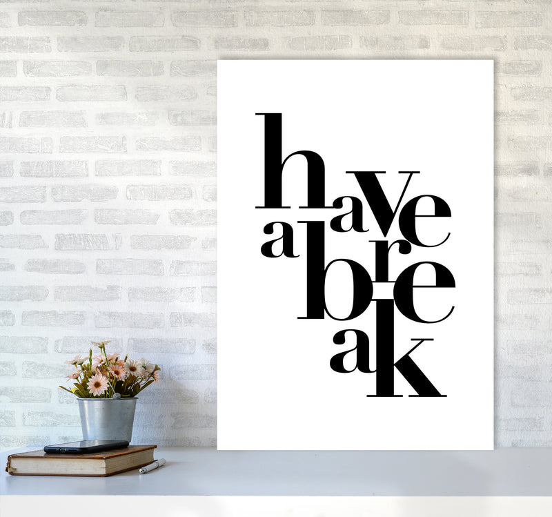 Have A Break By Planeta444 A1 Black Frame