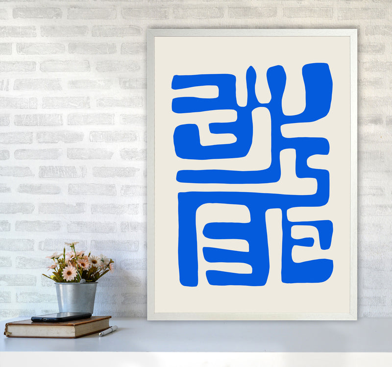 Abstract Geometric Labyrinth1cutout By Planeta444 A1 Oak Frame