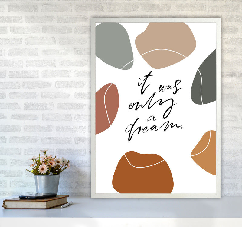 It Was Only A Dream Abstract Shapes By Planeta444 A1 Oak Frame