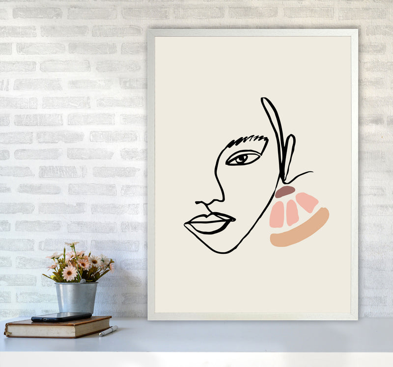 Boho Face With Earrings Sketch1 By Planeta444 A1 Oak Frame