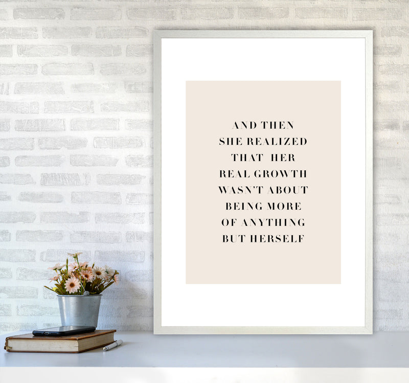 And Then She Realized Type By Planeta444 A1 Oak Frame