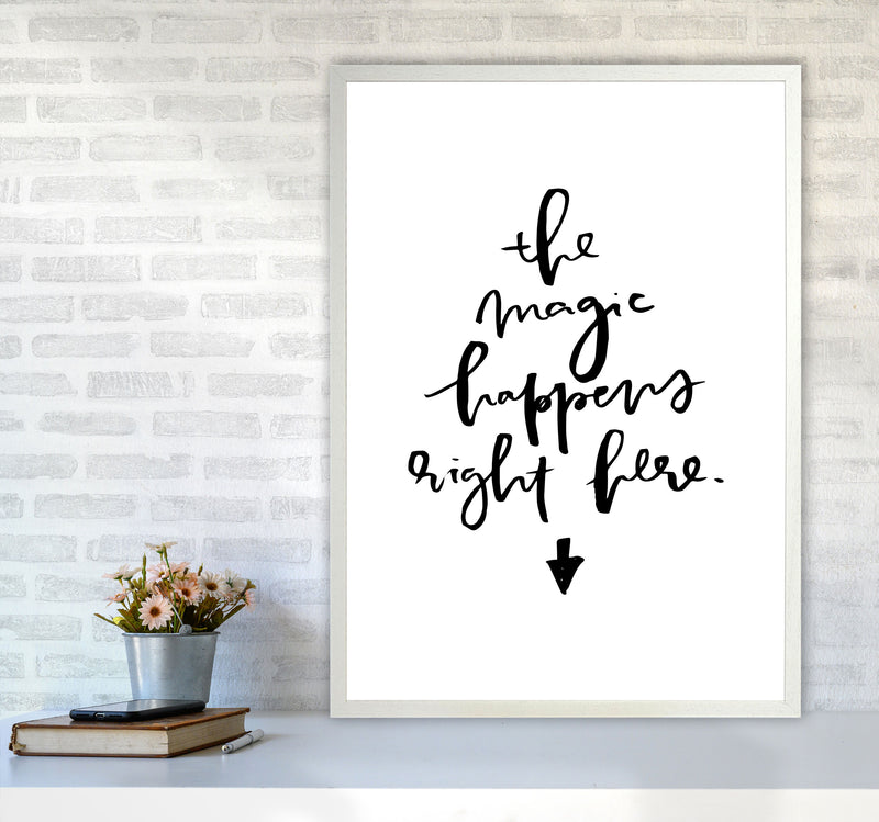 The Magic Happens Right Here By Planeta444 A1 Oak Frame