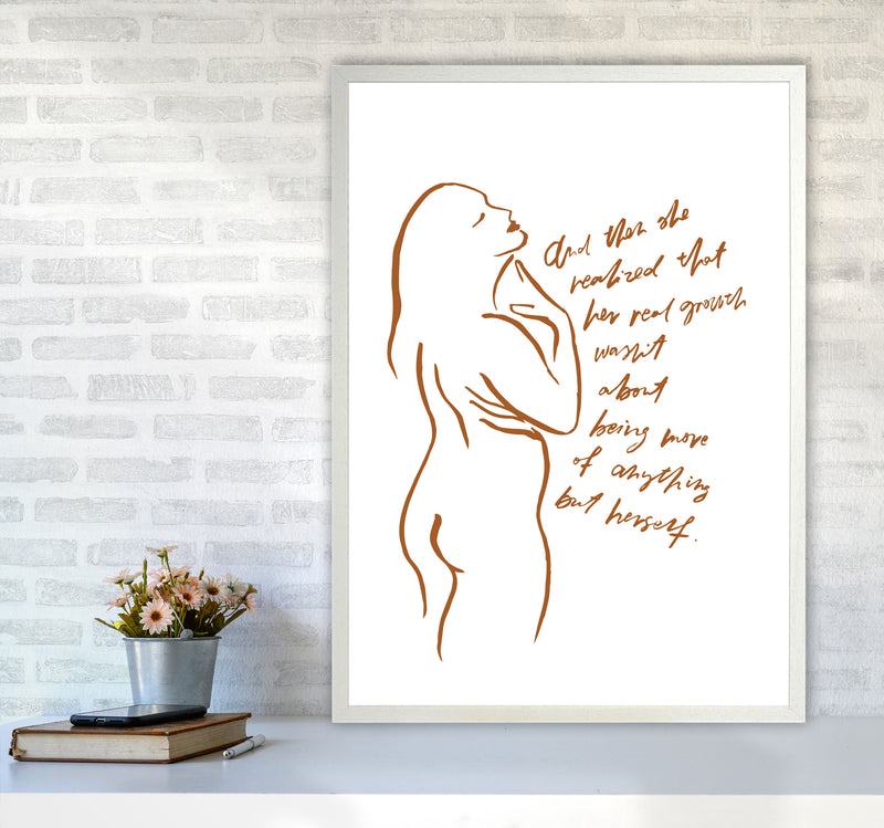 And Then She Realized Sketch By Planeta444 A1 Oak Frame