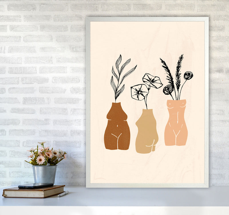 Vases Sculptures 3women1 By Planeta444 A1 Oak Frame