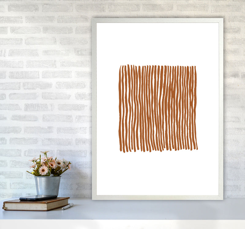 Abstract Parallel Lines By Planeta444 A1 Oak Frame
