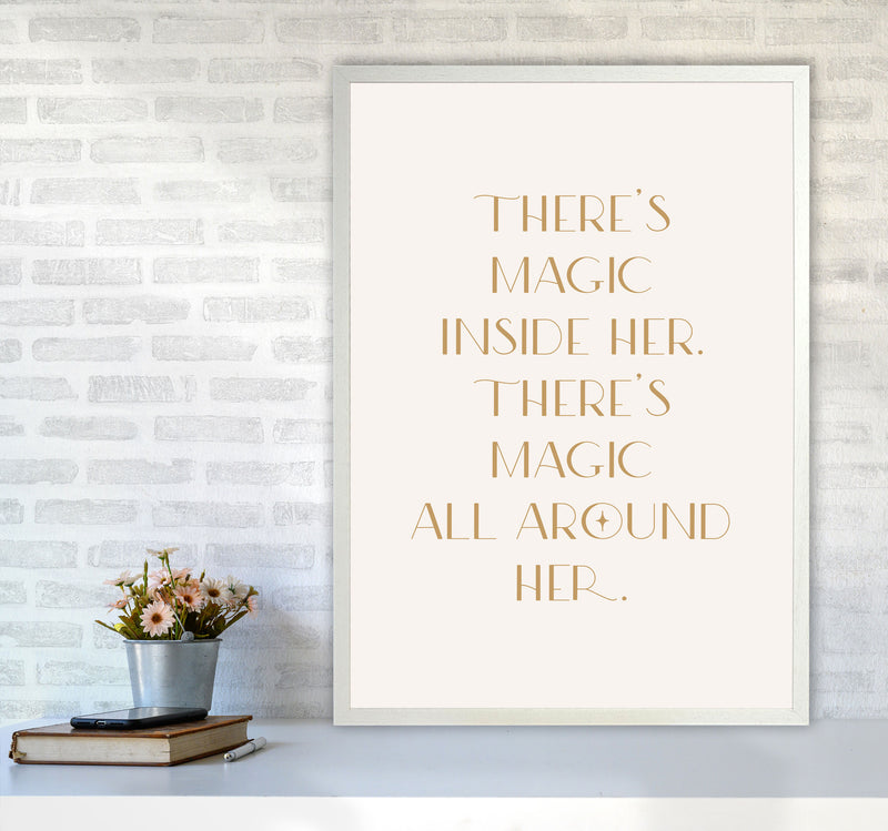 Theres Magic Inside Her By Planeta444 A1 Oak Frame
