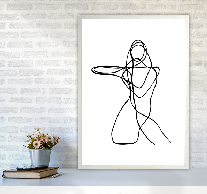 Tangled Lines Female4 By Planeta444 A1 Oak Frame