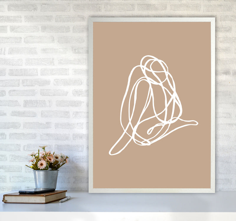 Tangled Lines Female3 By Planeta444 A1 Oak Frame
