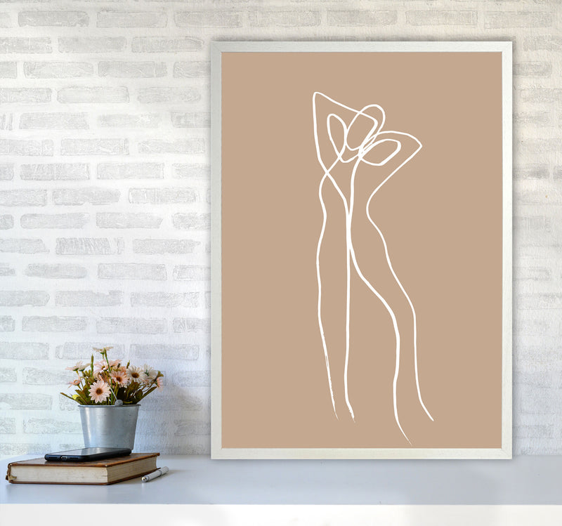 Tangled Lines Female2 By Planeta444 A1 Oak Frame
