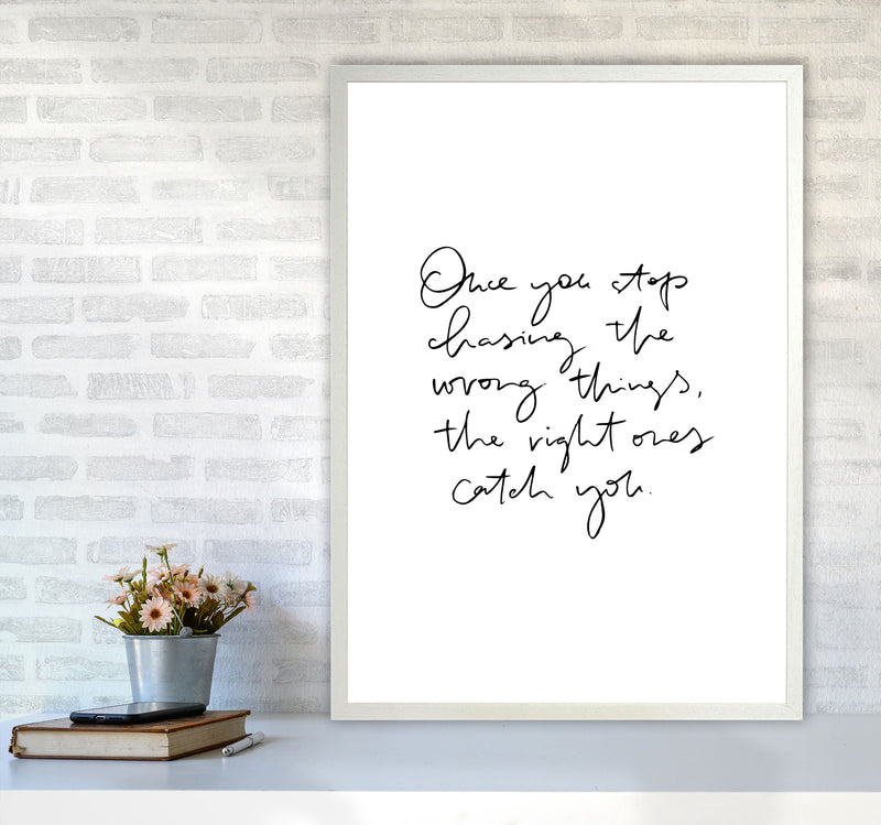Once You Stop Chasing By Planeta444 A1 Oak Frame