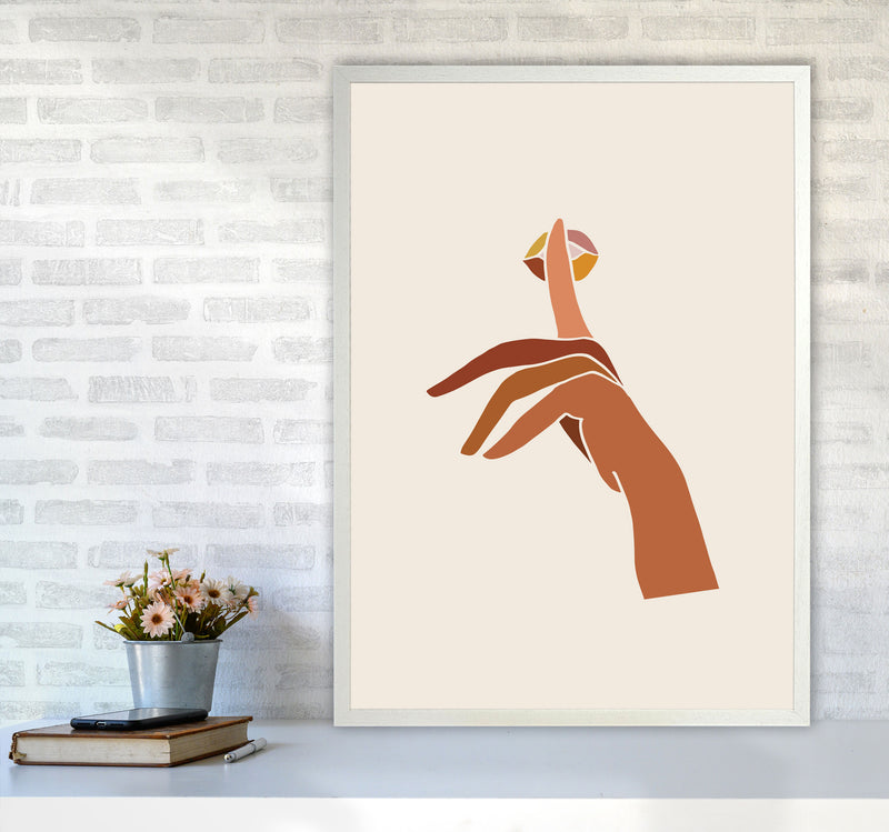 Shhh1 Mosaic Earthly By Planeta444 A1 Oak Frame