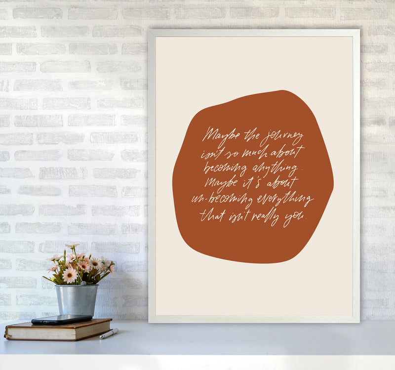 Maybe The Journey By Planeta444 A1 Oak Frame
