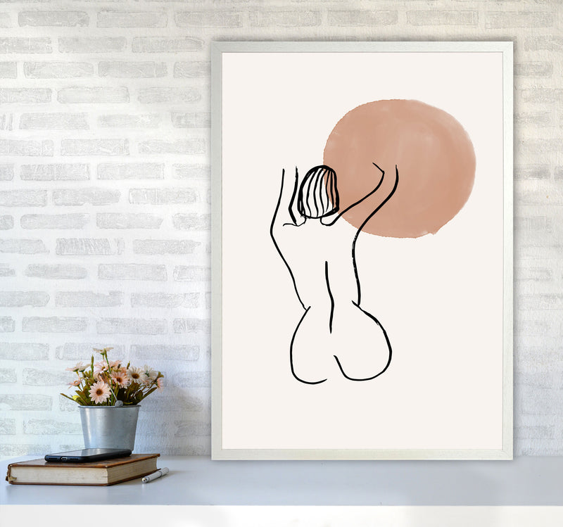 Line Nudes Back1 By Planeta444 A1 Oak Frame