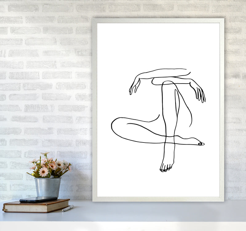 Sitting Legs Arms Crossed By Planeta444 A1 Oak Frame