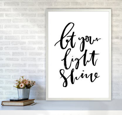 Let Your Light Shine By Planeta444 A1 Oak Frame