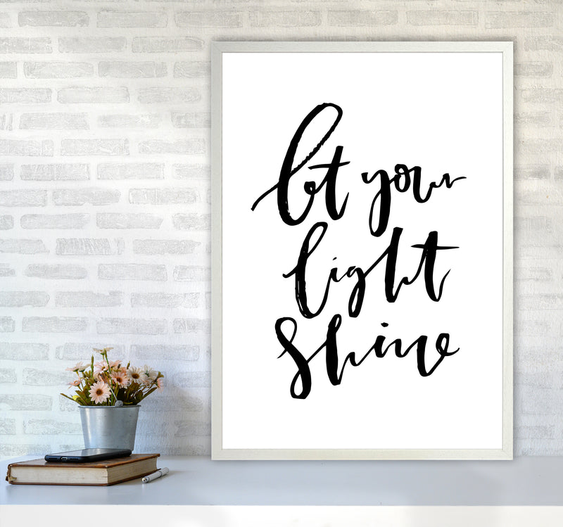 Let Your Light Shine By Planeta444 A1 Oak Frame