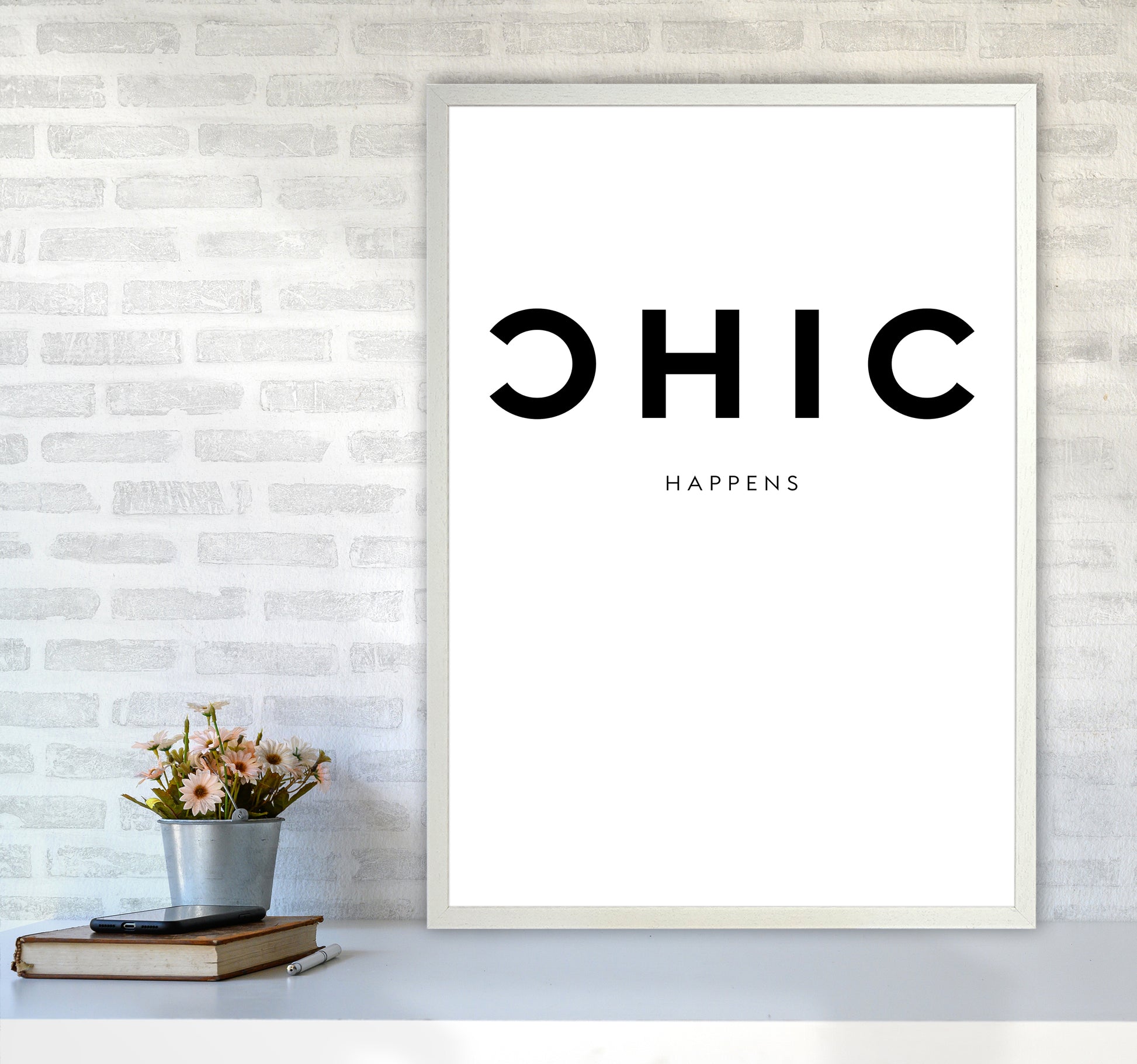 Chic Happens2 By Planeta444 A1 Oak Frame