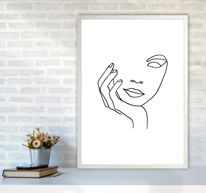 Hand One Eye By Planeta444 A1 Oak Frame