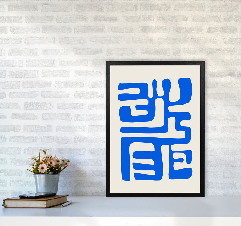 Abstract Geometric Labyrinth1cutout By Planeta444 A2 White Frame