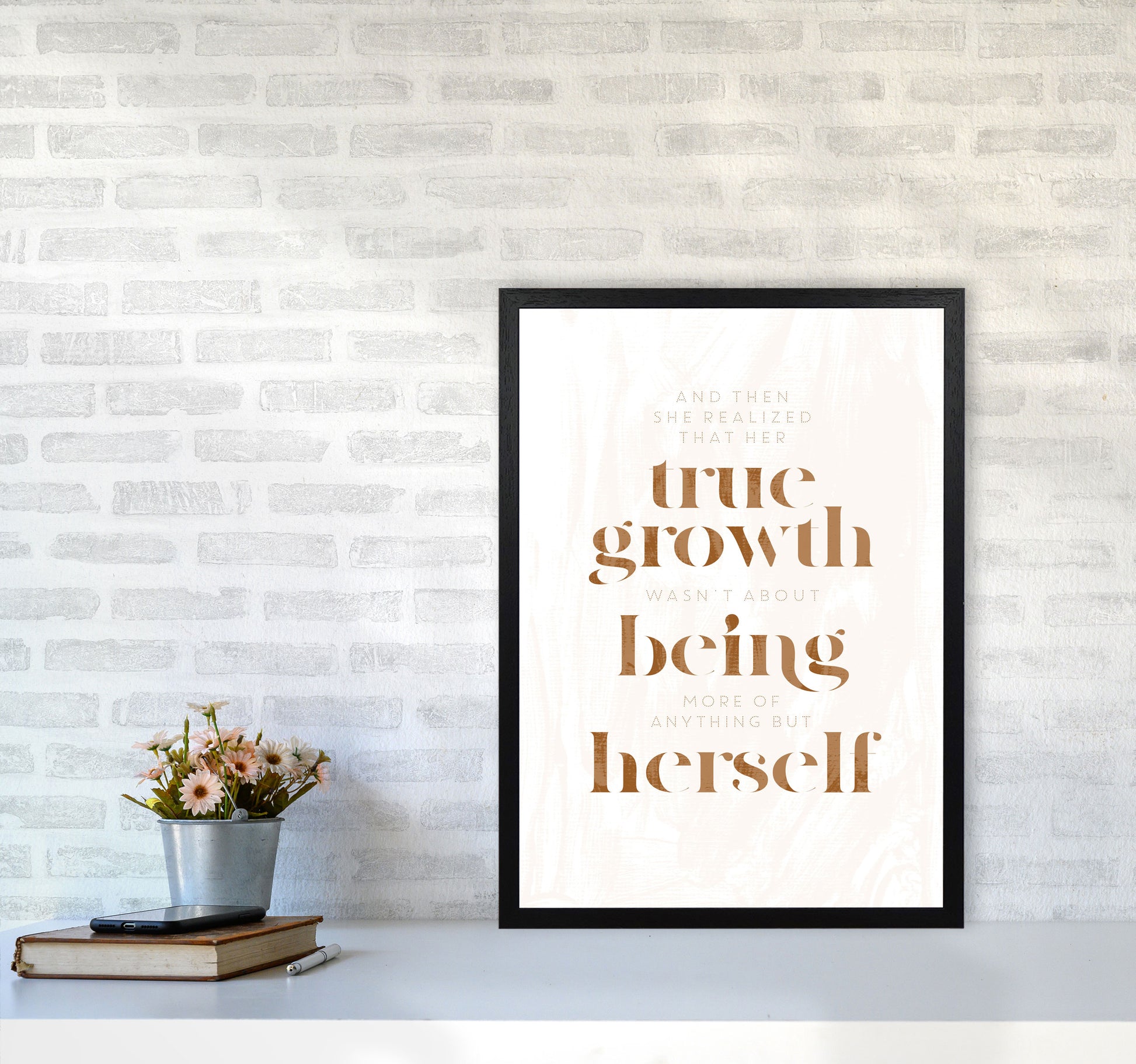 And Then She Realized2 Terra1 By Planeta444 A2 White Frame