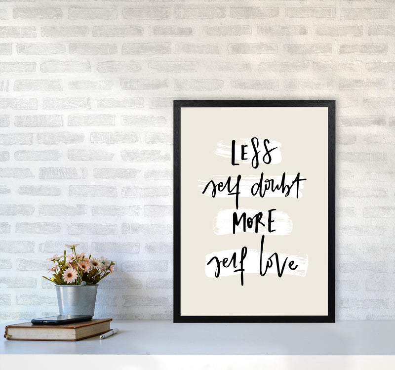 Less Selfdoubt More Selflove By Planeta444 A2 White Frame