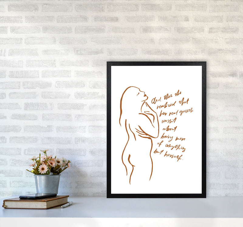 And Then She Realized Sketch By Planeta444 A2 White Frame