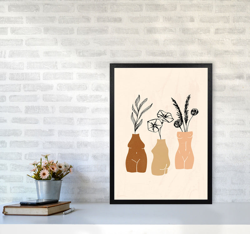 Vases Sculptures 3women1 By Planeta444 A2 White Frame