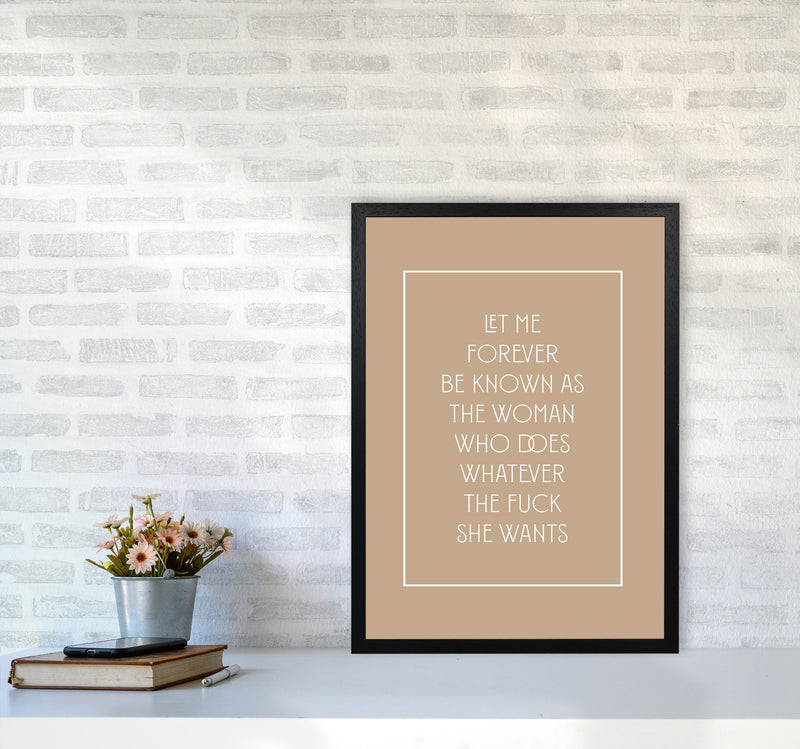 Let Me Forever Be Known By Planeta444 A2 White Frame